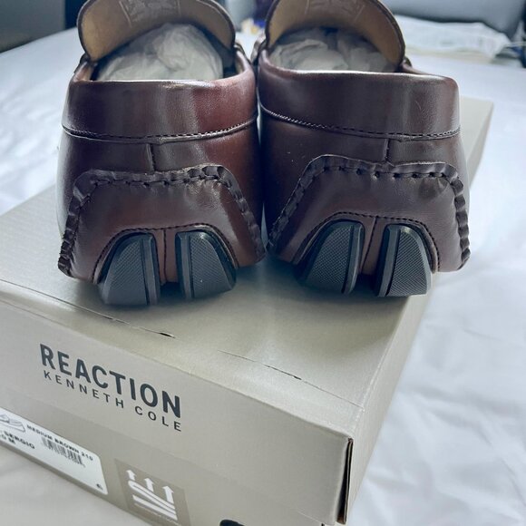Brand new Kenneth Cole Reaction Men's Sergio Penny Driving Loafers Size 10 - Picture 3 of 8
